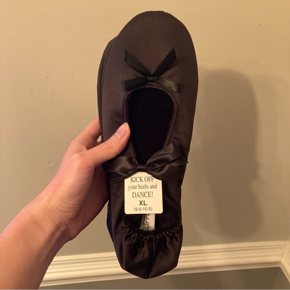 4/$10 - Black Ballet Flat Slippers - Picture 8 of 10